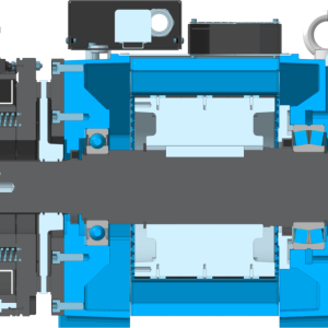 Gearless elevator motor